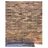 Pair of Metal Flower Trellises