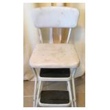 Vtg Cosco Kitchen Step Stool Chir