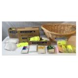 Basket of Price Tags/Stickers/Etc