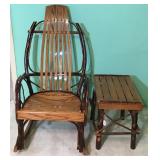 Super Nice Bentwood Rocker/Table