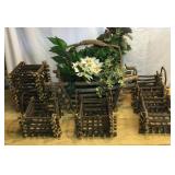 6 Pc Grapevine Baskets