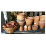 Clay Flower Pots-Various Sizes