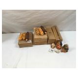 Ceramic Corn and Nativity Figures-New