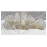 Various Glass Chimneys for Oil Lamps