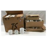 4 Boxes of Coffee Mugs-Various Sizes