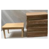 5 New Boxes Small Wooden Tables