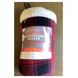 Sunbeam Microplush Sherpa Heated Throw-New