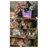 Lot of Flowers and Misc. Christmas Lights