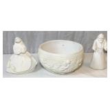 Trio of Raw Ceramic Pieces