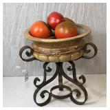 Metal Stand Pedestal Fruit Basket