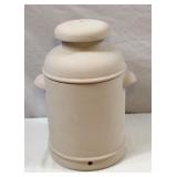 Large Raw Ceramic Jug with Lid