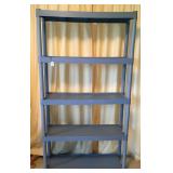 Stackable Blue Plastic Shelf