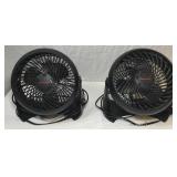 Pair of Honeywell Small Fans