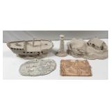 Box of Delicate Raw Ceramic Pieces