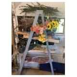 Ladder with Floral Arrangements