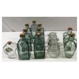Glass Bottles w/ Cork Stoppers