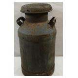 Large Metal Milk Can w/ Lid