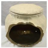 Paper Mache Open Front Bowl w/ Lid