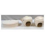 3 Medium Raw Ceramic Pieces