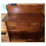 Gorgeous Antique Oak Carved Sideboard