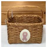 Breast Cancer Awareness Hand Woven Basket-