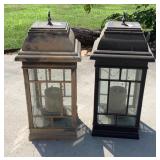 Pair of Metal Lanterns-Needs Cleaned