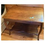 Amazing Small Vtg Tiger Oak Dining Table
