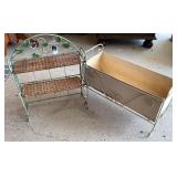 Metal Shelf and Metal Planter