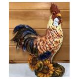 Large Farmhouse Ceramic Rooster-19 Inch Tall