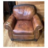 100% Leather Ashley Furniture Overstuffed Chair