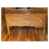 Beautiful Oak Entry Table-47x16x30 Inches
