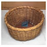 Handwoven Hard Bottom Basket by Robert-9 Inches
