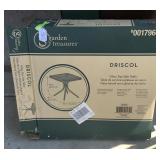 New in Box-Driscol Glass Top Side Table