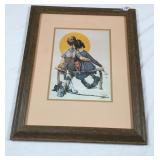 Norman Rockwell 'Little Spooners' Print-20x24 Ins
