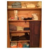 Contents of Closet-Brown Cabinet not Included