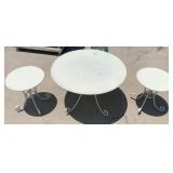 3 Pc Metal Patio Tables