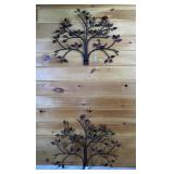 Pair of Metal Tree of Life Wall Decor-26x20 Inches