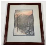 T. Chandler Signed/Numbered Winter Print-14x17 Ins