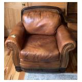 100% Leather Ashley Furniture Overstuffed Chair
