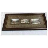 Triple Larry Burton 'Cades Cove' Prints-34x15 Ins.