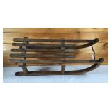 Vtg Wooden Buffalo Sport Sled-31x12 Inches