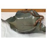Large Pottery Leaf Serving Dish-13x17 Inches