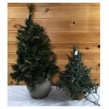 Pair of Pine Tree Decor