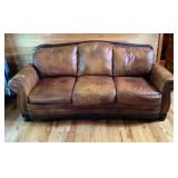 Amazing 100% Leather Ashley Furniture Couch