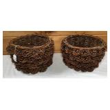 Pair of Pine Cone Baskets