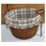 Large Handwoven Longaberger Baskets w/ Liner
