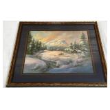 Lee K Parkinson Snow Covered Landscape Print