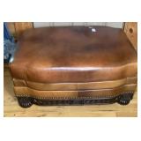 100% Leather Ashley Furniture Ottoman 37x27 Inches
