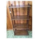 Wood Spindle Shelf 24ï¿½ W x 12ï¿½ D x 49ï¿½ T