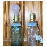 Ball Jar Lamps-No Shades